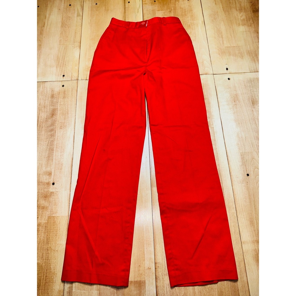 Vintage Sears‎ The Fashion Place Red High Waisted Wide Leg Pants